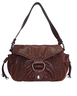 Shoulder Bag, Leather, Brown, 142, 3*